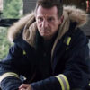 Liam Neeson Blue Hooded Jacket