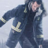 Liam Neeson The Ice Road Blue Fur Hooded Jacket