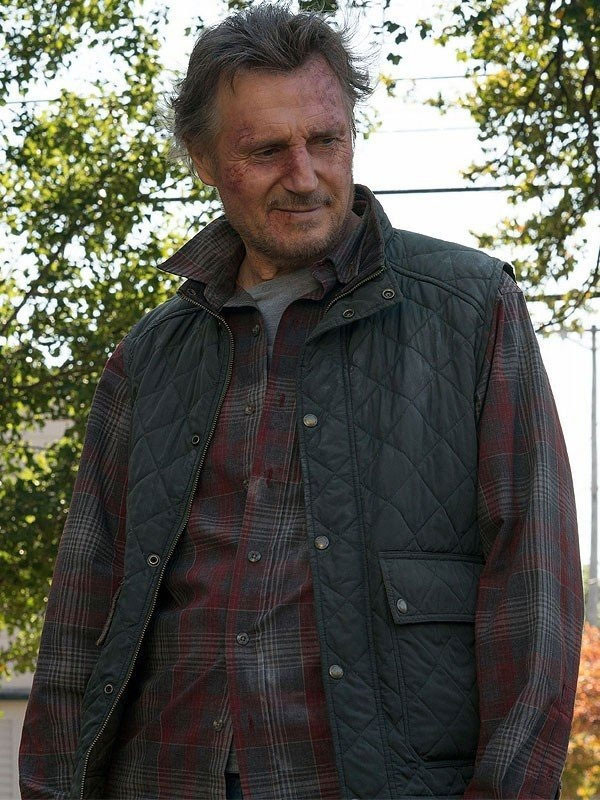 Liam Neeson The Marksman 2021 Green Vest