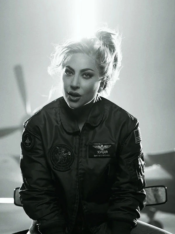 Top Gun 2 Lady Gaga Green Bomber Jacket