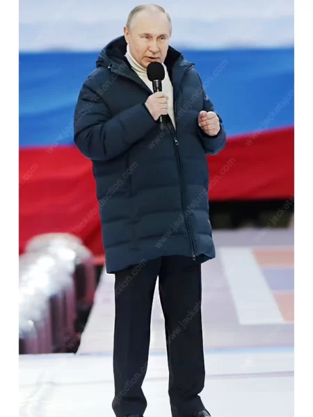 Vladimir Putin Blue Puffer Jacket