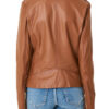 womens brown motorcycle jacket