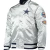 Dallas Cowboys Mitchell & Ness Game Satin Full-Snap Jacket - Silver