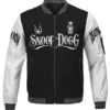 Death Row Records Snoop Doggy Dogg Black Varsity Jacket