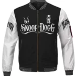 Death Row Records Snoop Doggy Dogg Black Varsity Jacket