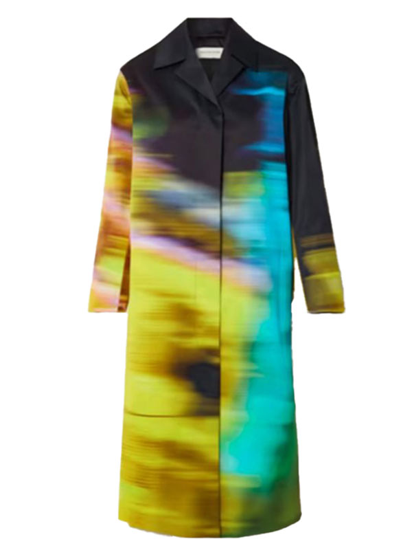 Dominique Deveraux Dynasty S05 Michael Michele Multicolor Long Coat