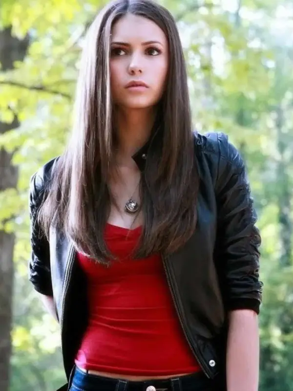 Elena Gilbert Vampire Diaries Black Jacket