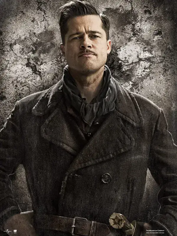 Inglourious Basterds Brad Pitt Wool Coat