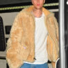 Justin Bieber Fur Beige Jacket