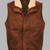 Mens Shearling Leather Vest