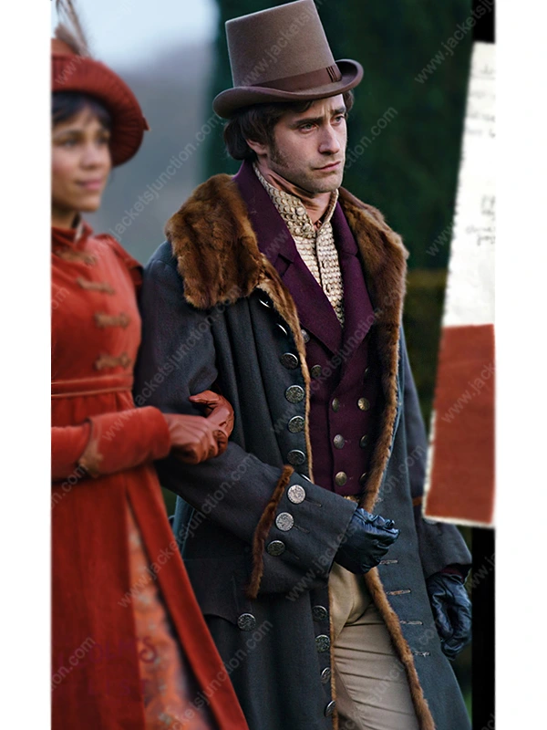 Mr. Malcolm’s List Oliver Jackson-Cohen Trench Coat With Shearling Trim