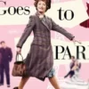 Lesley Manville Mrs. Harris Goes to Paris Ada Harris Trench Plaid Coat