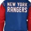 New York Rangers Full-Snap Varsity Jacket