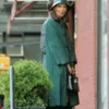 Rare Objects Katie Holmes Green Trench Coat