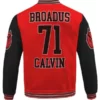 Snoop Dogg Broadus Calvin 1971 Tribute Varsity Red Jacket