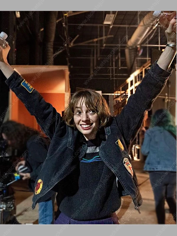 Stranger Things S04 Maya Hawke Black Denim Jacket