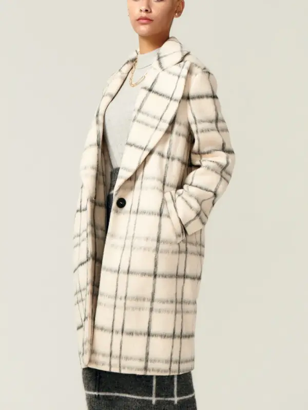 Tom Swift Zenzi Fullington Plaid Trench Coat