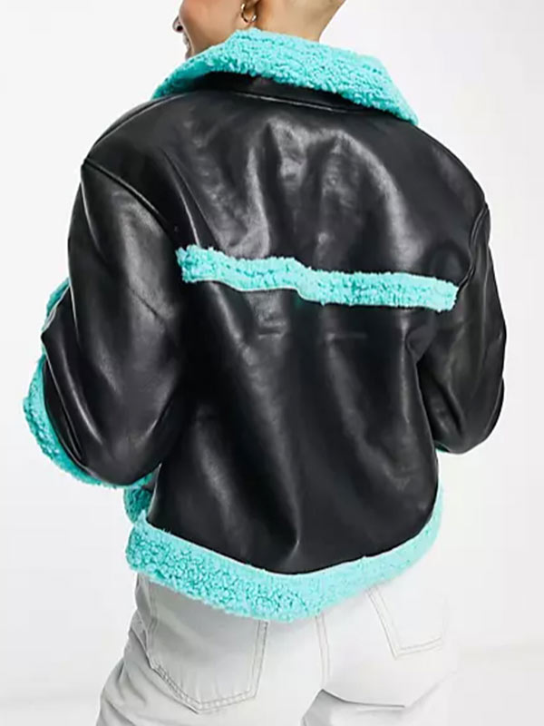 Girls5eva S02 Renée Elise Goldsberry Leather Shearling Jacket