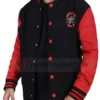 Demogorgon Hunter Red and Black Varsity Jacket