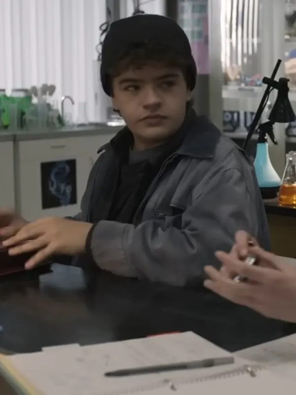 Michael Tv Series Honor Society Gaten Matarazzo Grey Jacket