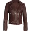 Virgin River S04 Brie Sheridan Leather Brown Jacket