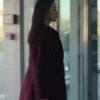 Arden Cho Partner Track 2022 Ingrid Yun Maroon Trench Coat