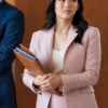 Arden Cho Partner Track 2022 Ingrid Yun Pink Blazer