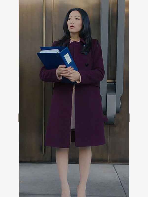 Partner Track Ingrid Yun Purple Coat