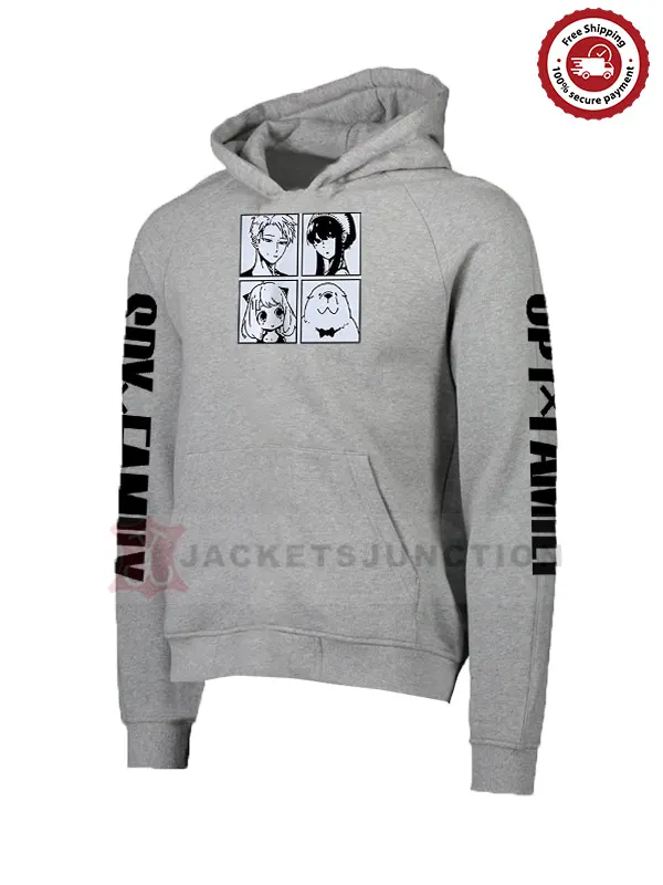 Forger Family Photo Collage Hoodie Grey