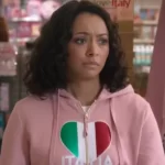 Love in the Villa 2022 Kat Graham Pink Hoodie