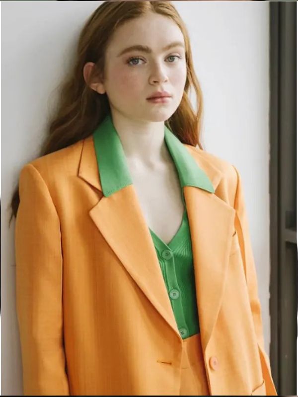 Sadie Sink Stranger Things Max Mayfield Orange Blazer