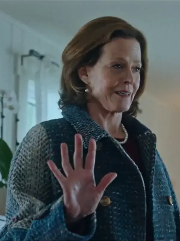 Sigourney Weaver The Good House 2022 Hildy Good Double Breasted Overcoat