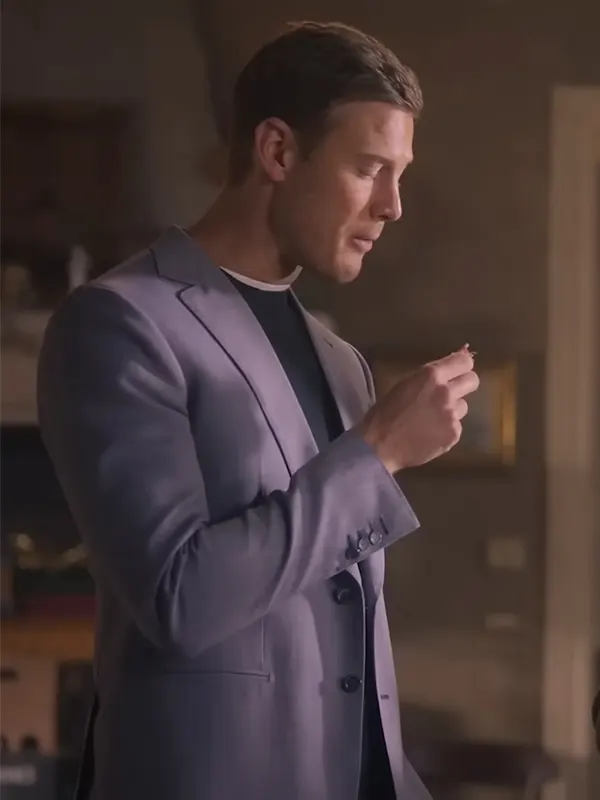 Tom Hopper Grey Blazer Love in the Villa