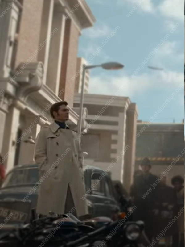 Alfred Pennyworth White Trench Coat