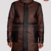 Andor Brown Leather Coat