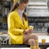 Emily in Paris S03 Emily Cooper Yellow Coat