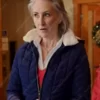 Lynn Whyte The Christmas Retreat 2022 Mary Jones Blue Quilted Coat