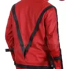 Michael Jackson Thriller Red Leather Jacket