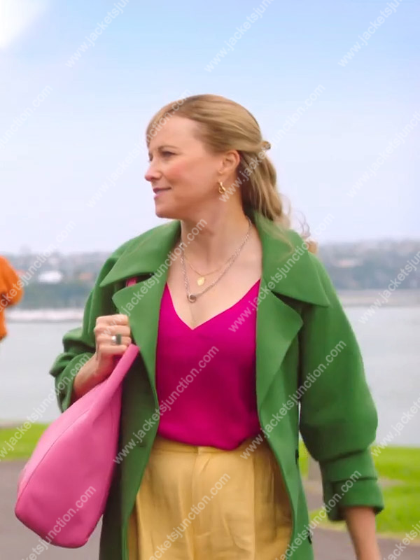 My Life Is Murder S03 Alexa Crowe Green Trench Coat