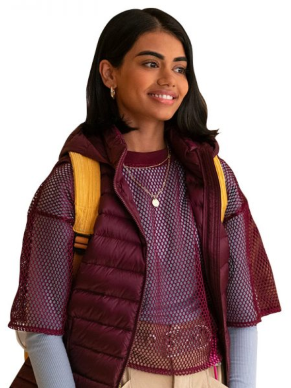 Never Have I Ever S02 Megan Suri Aneesa Puffer Vest