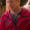 William Zabka Cobra Kai S05 Johnny Lawrence Red Hooded Jacket