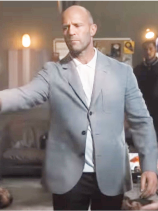 Wrath Of Man Jason Statham Grey Blazer