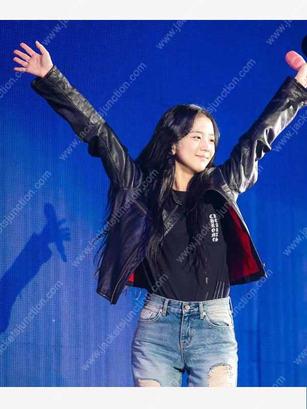 Blackpink Concert Kim Jisoo Biker Jacket