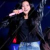 Blackpink Concert Kim Jisoo Black Biker Jacket