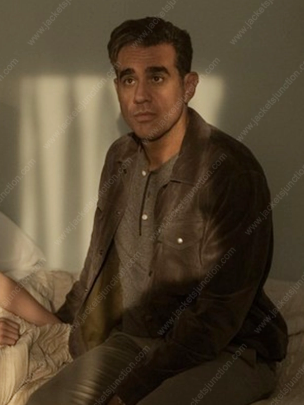 Dean Brannock The Watcher Bobby Cannavale Black Suede Leather Jacket