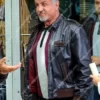 Dwight The General Tulsa King 2022 Sylvester Stallone Black Leather Jacket