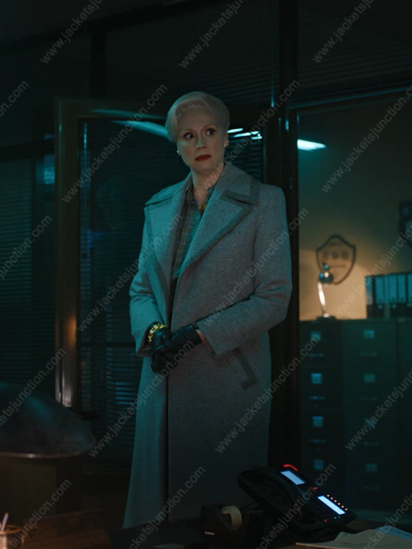 Gwendoline Christie Wednesday Gray Trench Coat