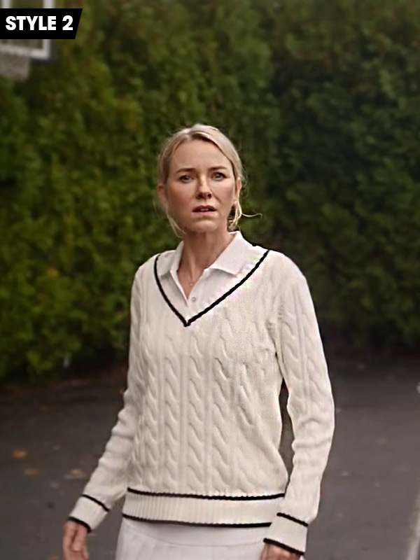 The Watcher Nora Brannock Sweater | Naomi Watts White Sweater