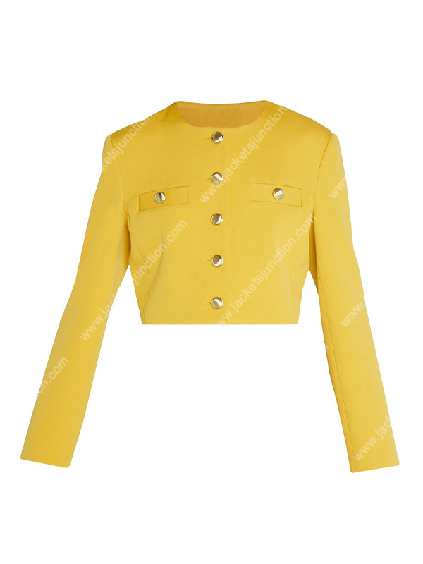 Naomi Watts Yellow Cropped Jacket