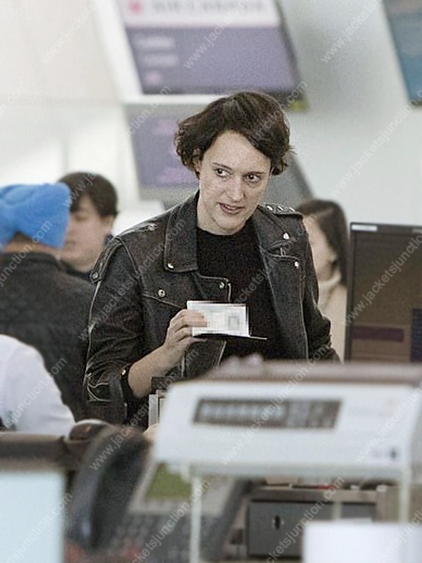 Phoebe Waller Bridge Fleabag Black Leather Jacket